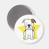 Kawaii Star American Bulldog Magnet (Vorderseite/Rückseite)