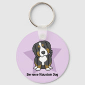 Kawaii Star Bernese Mountain Dog Schlüsselanhänger (Vorderseite)