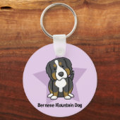 Kawaii Star Bernese Mountain Dog Schlüsselanhänger (Vorderseite)