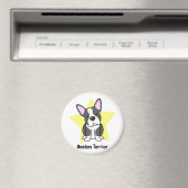 Kawaii Star Boston Terrier Magnet (In Situ (Geschirrspüler))