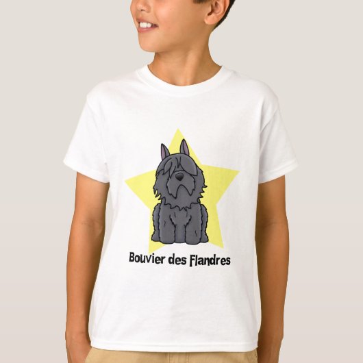 Kawaii Star Bouvier des Flandres T-Shirt (Vorderseite)