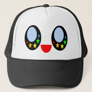 Kawaii Star Eyes Happy Face Rainbow Stars Sweet Truckerkappe