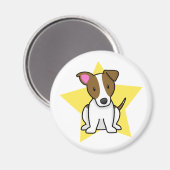 Kawaii Star Jack Russell Terrier Magnet (Vorderseite/Rückseite)
