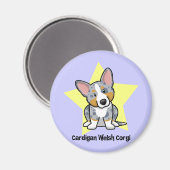 Kawaii Star Merle Cardigan Welsh Corgi Magnet (Vorderseite/Rückseite)