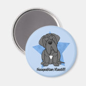 Kawaii Star Neapolitan Mastiff Magnet (Vorderseite/Rückseite)