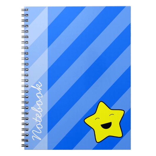 Kawaii-Star-Notebook Notizblock (Vorderseite)