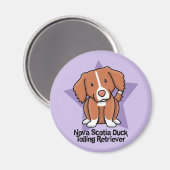 Kawaii Star Nova Scotia Duck Tolling Retriever Magnet (Vorderseite/Rückseite)
