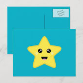 Kawaii Star Postkarte (Vorne/Hinten)