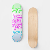 KAWAII STARS GLÜCKLICH PLATZ SKATEBOARD (Vorderseite)