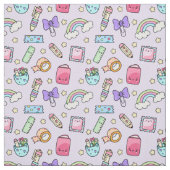 Kawaii Stationery Pattern Fabric Stoff (Muster)