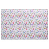 Kawaii Stationery Pattern Fabric Stoff (Fat Quarter (45,7 x 55,9 cm))