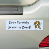 Kawaii Stern-Beagle-Autoaufkleber Autoaufkleber (Auf Auto)