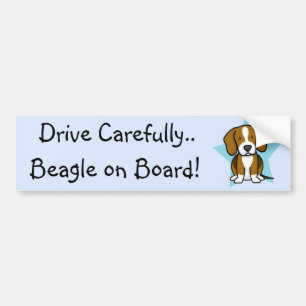 Kawaii Stern-Beagle-Autoaufkleber Autoaufkleber