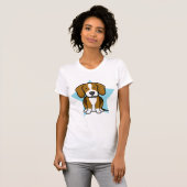Kawaii Stern-Beagle-Damen-T - Shirt (Vorne ganz)
