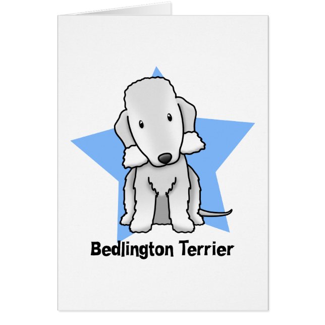 Kawaii Stern Bedlington Terrier (Vorne)