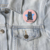 Kawaii Stern-Belgier-Schäferhund Button (Beispiel)
