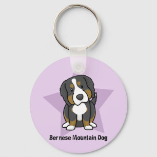 Kawaii Stern Bernese GebirgshundeSchlüsselanhäng Schlüsselanhänger