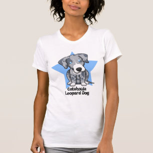 Kawaii Stern Catahoula Leopard-Hundedamen T-Shirt
