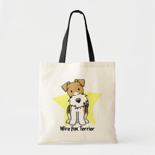 Kawaii Stern-Draht-Foxterrier Tragetasche (Vorne)