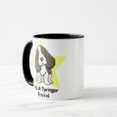 Kawaii Stern-englischer SpringerSpaniel Tasse (Vorderseite Links)