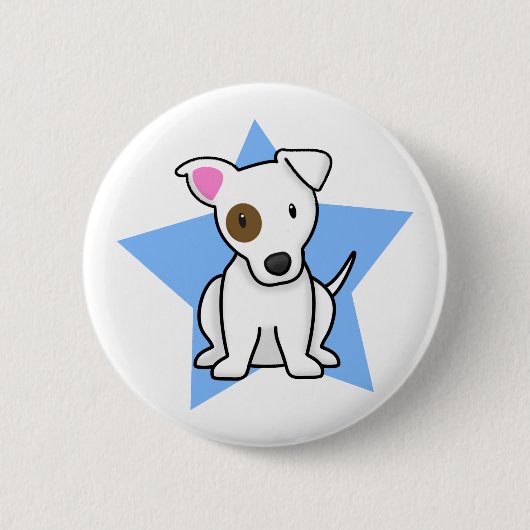 Kawaii Stern-Jack-Russell-Knopf Button (Vorderseite)