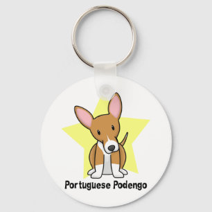 Kawaii Stern-Portugiese Podengo Schlüsselanhänge Schlüsselanhänger