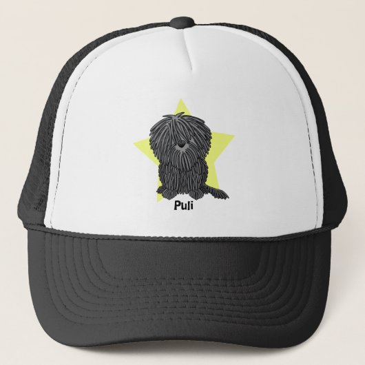 Kawaii Stern Puli Truckerkappe (Vorderseite)