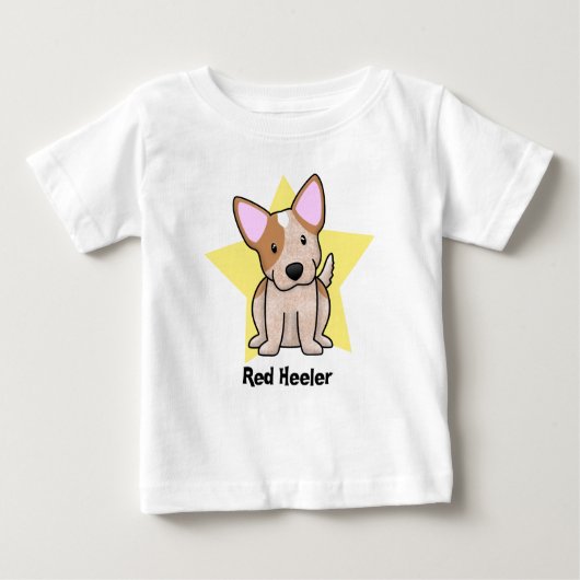 Kawaii Stern roten Heeler Babys Baby T-shirt (Vorderseite)