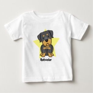 Kawaii Stern Rottweiler Babys Baby T-shirt