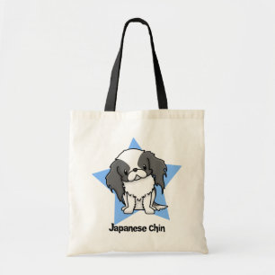 Kawaii Stern-Schwarz-Japaner Chin Tragetasche