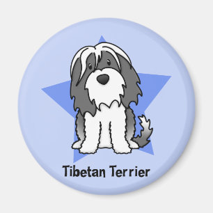 Kawaii Stern tibetanisches Terrier Magnet