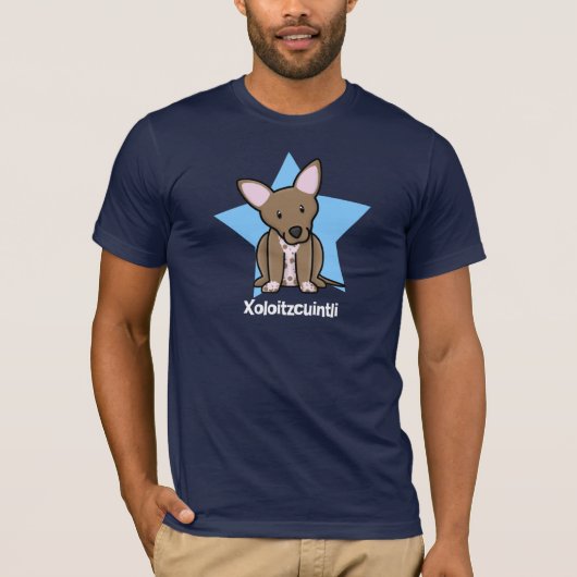 Kawaii Stern Xoloitzcuintli T-Shirt (Vorderseite)