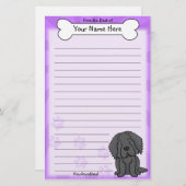 Kawaii-Sternenstation Briefpapier (Vorne/Hinten)