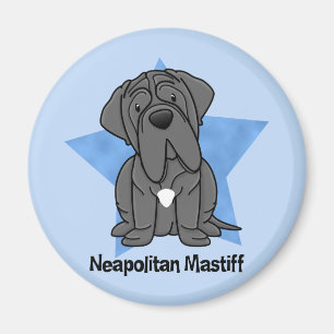 Kawaii Sternneapolitanischer Mastiff Magnet