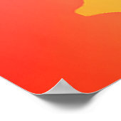 Käwaii Strawberry auf Pastel Gradient Backg lächel Poster (Ecke)