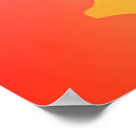 Käwaii Strawberry auf Pastel Gradient Backg lächel Poster (Ecke)