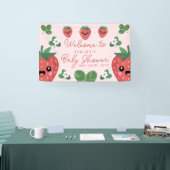 Kawaii Strawberry Baby Dusche Willkommen Banner (Messe)