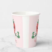 Kawaii Strawberry Baby Shower Pappbecher (Links)