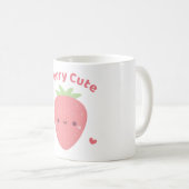 Kawaii Strawberry, Berry Niedlich Pub Kaffeetasse (VorderseiteRechts)