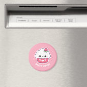 Kawaii Strawberry Cupcake Magnet (In Situ (Geschirrspüler))