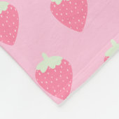 Kawaii Strawberry  Fleecedecke (Ecke)