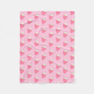 Kawaii Strawberry  Fleecedecke