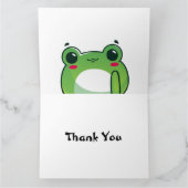 Kawaii Strawberry Frog Dankeskarte (Innenseite)