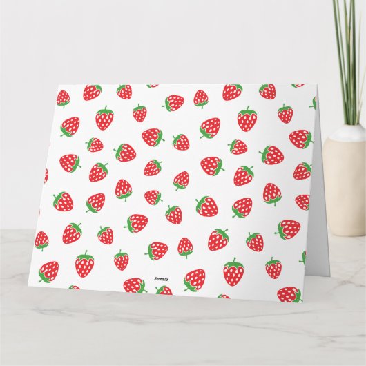 Kawaii Strawberry Frog Dankeskarte (Rückseite)