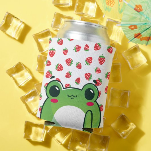 Kawaii Strawberry Frog Dosenkühler (In Situ Sommer)