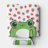 Kawaii Strawberry Frog Dosenkühler (Rückseite)