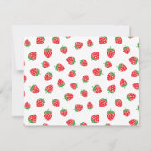 Kawaii Strawberry Frog Einladung (Rückseite)