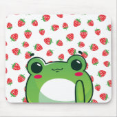 Kawaii Strawberry Frog Mousepad (Vorne)