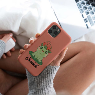 Kawaii Strawberry Frog Personalisiert Case-Mate iPhone Hülle