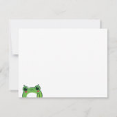 Kawaii Strawberry Frog Postcard Einladung (Rückseite)